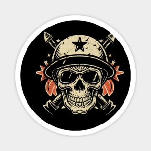 Death or Glory Skull Tattoo Magnet